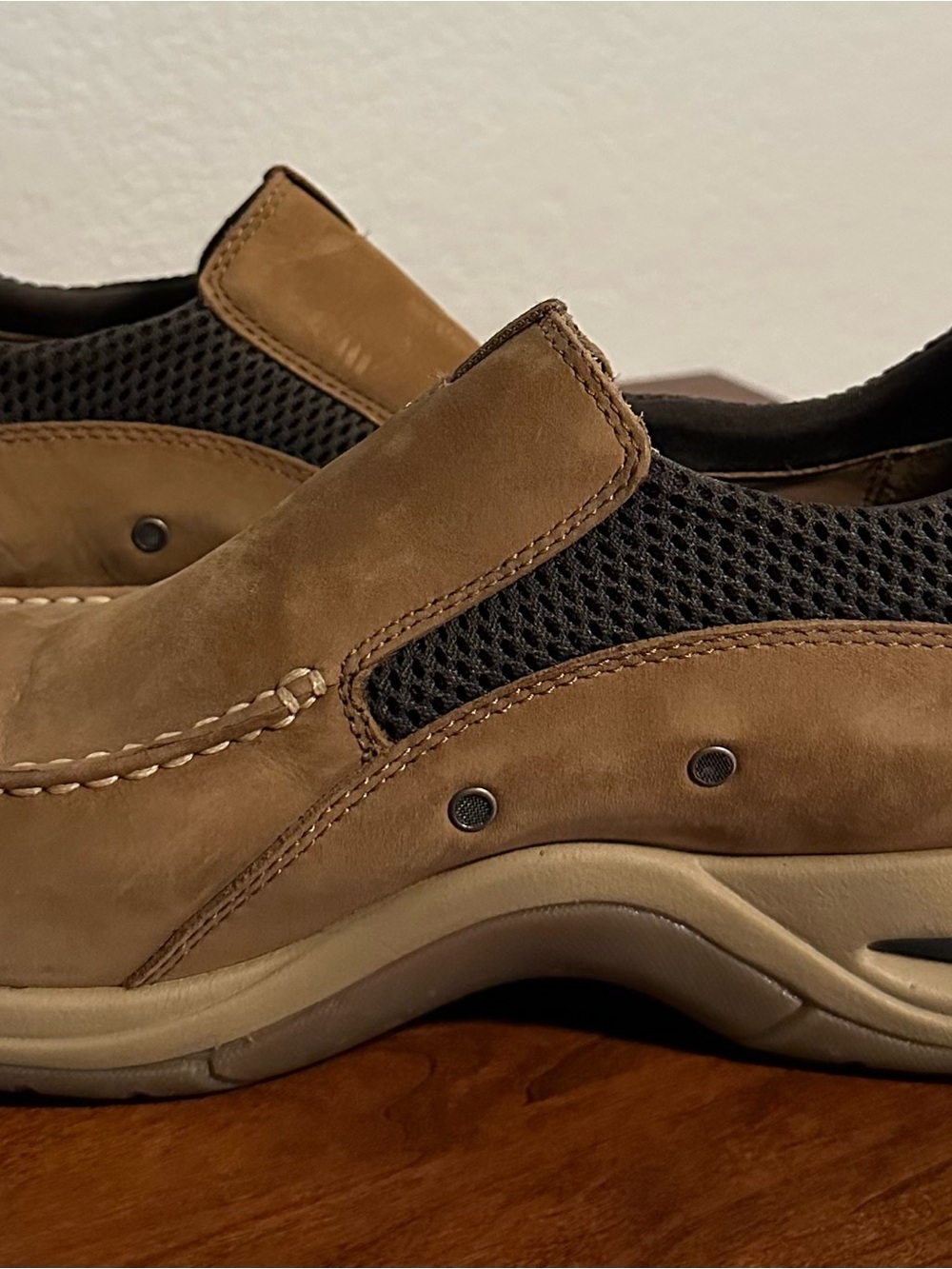 NWOT Men’s Cole Haan country Suede Slip on Shoes Nike Air Soles C02331, size 10 - Picture 8 of 13